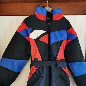 Kids Unisex VTGE 90s Apparatus One Piece Snow Suit